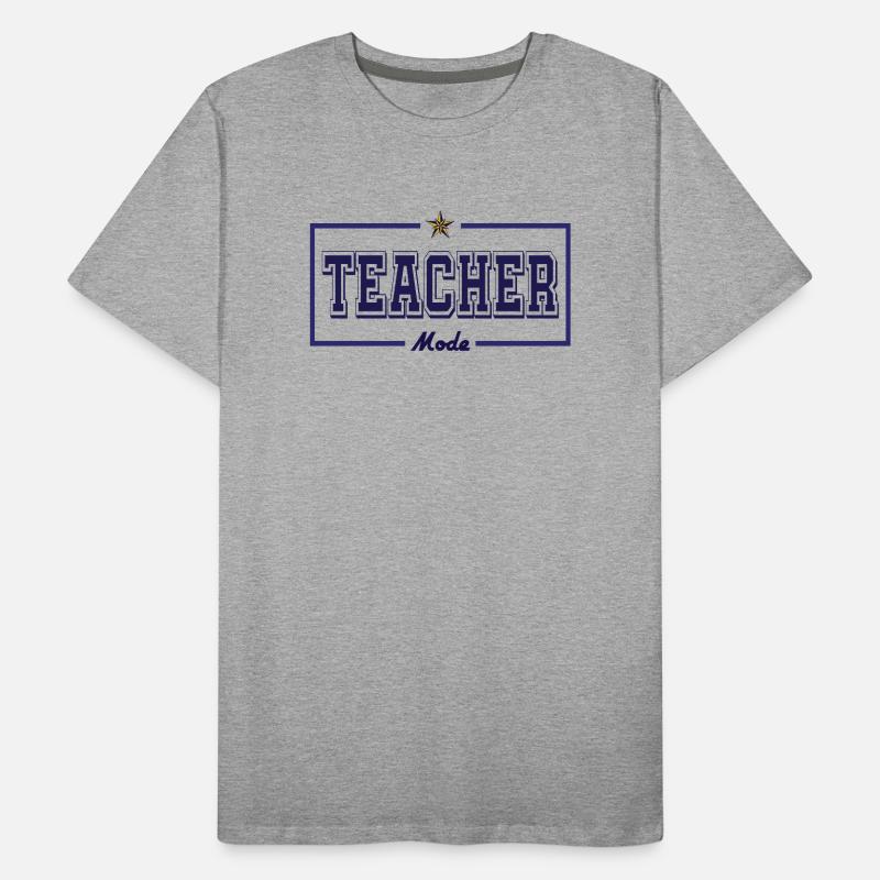 Lehrermodus ( Englisch ) Männer Premium Bio T-Shirt