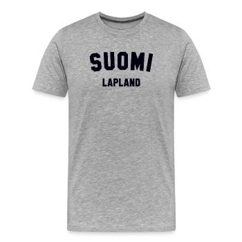 LAPLAND Suomi Lapland Finland - Men's Premium Organic T-Shirt - heather grey - Front - Damien (186cm)