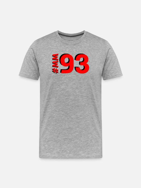 MM93 2025 - Männer Premium Bio T-Shirt - Grau meliert