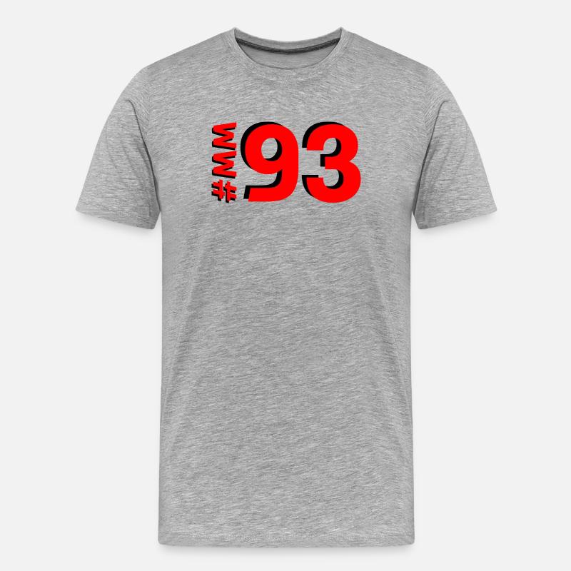 MM93 2025 - Männer Premium Bio T-Shirt - Grau meliert