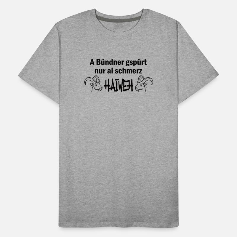 Les Grisons ne se sentent que des sentiments de schéma T-shirt bio Premium Homme