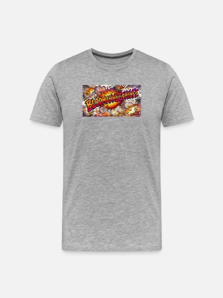 Assistant to the Certified Fool „BLÖDMANNSGEHILFE“ - Men's Premium Organic T-Shirt - heather grey