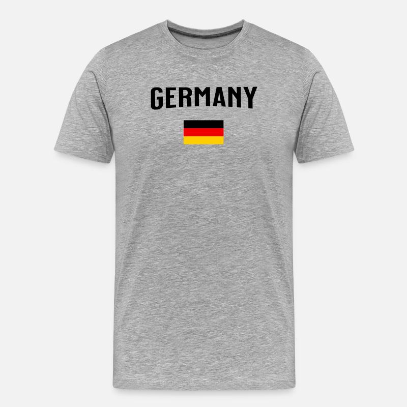 Germany - Männer Premium Bio T-Shirt - Grau meliert