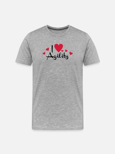 2541614 15923905 agility - Men's Premium Organic T-Shirt - heather grey