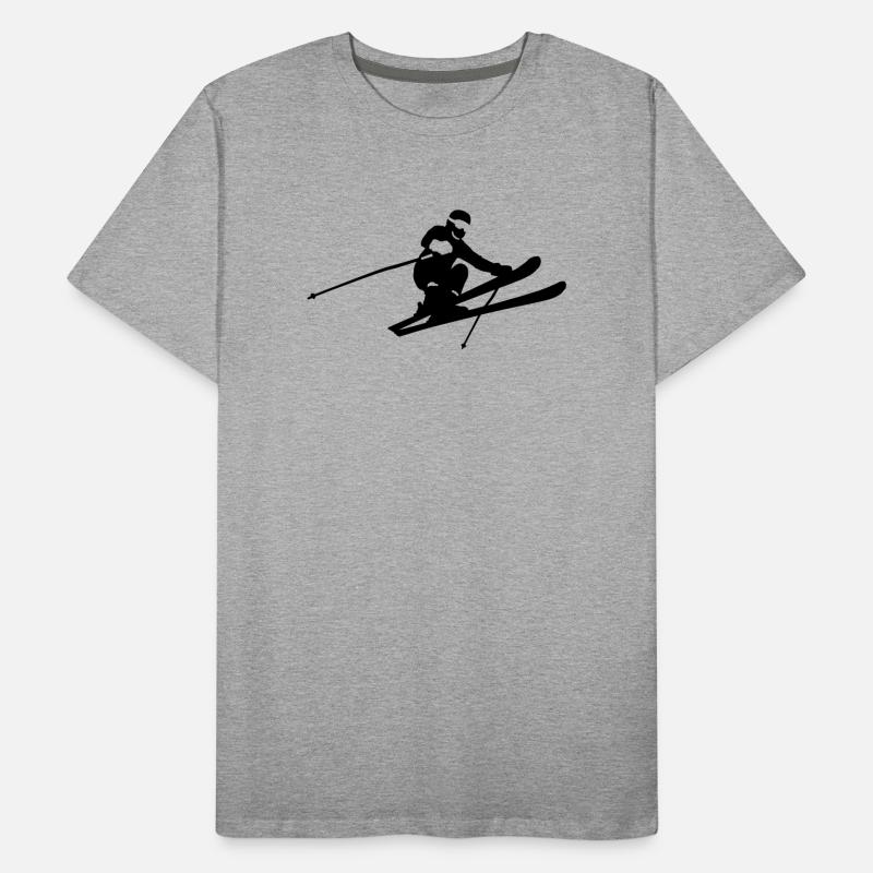saut à ski T-shirt bio Premium Homme
