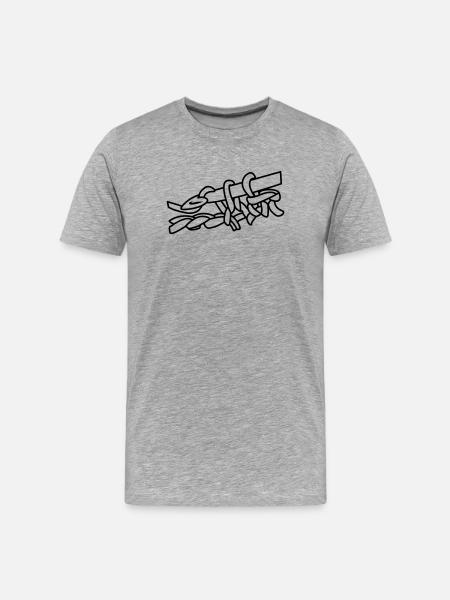 Knitting crocheting handicrafts 4 - Men's Premium Organic T-Shirt - heather grey