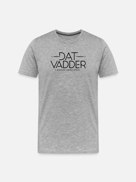 "Dat Vadder" Der Vater - Männer Premium Bio T-Shirt - Grau meliert