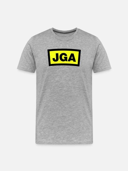 Bachelor Party - Emblem - Men's Premium Organic T-Shirt - heather grey
