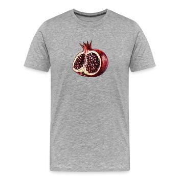 Du Granate! - Männer Premium Bio T-Shirt - Grau meliert - Vorne - Damien (186cm)