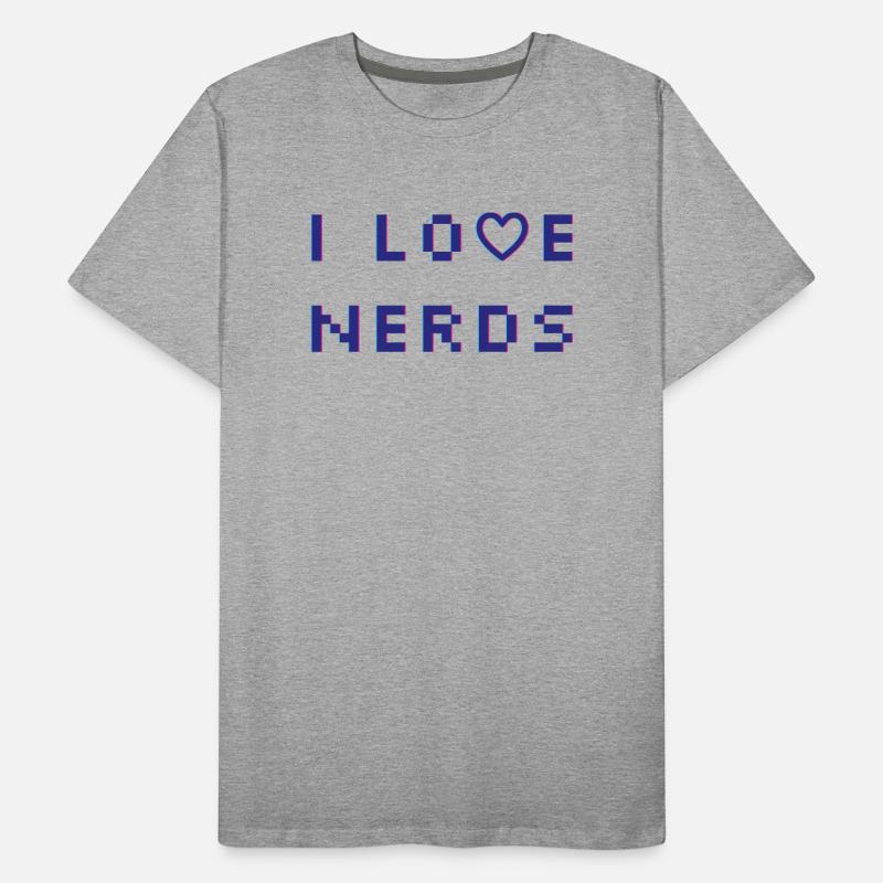 I love Nerds Männer Premium Bio T-Shirt