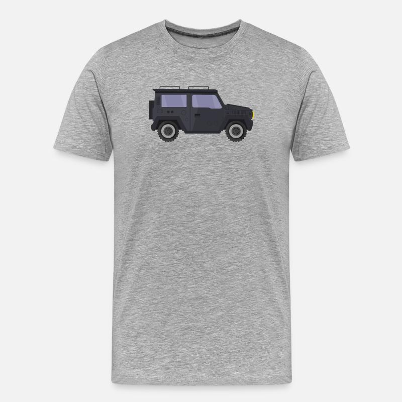 Jeep - T-shirt bio Premium Homme - gris chiné