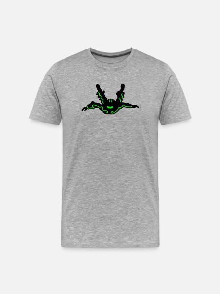 Skydiver - Men's Premium Organic T-Shirt - heather grey