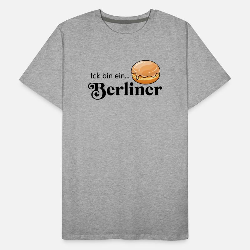 Ick bin ein Berliner Statement Kult Kostüm Männer Premium Bio T-Shirt