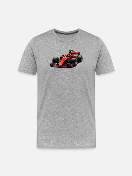 Graphismes de voitures de course - T-shirt bio Premium Homme - gris chiné