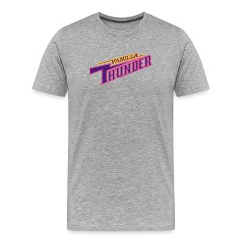 Vanilla Thunder - Men's Premium Organic T-Shirt - heather grey - Front - Damien (186cm)