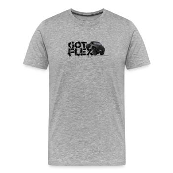 GOT FLEX - SUV - Off Road / Grey - Men's Premium Organic T-Shirt - heather grey - Front - Damien (186cm)