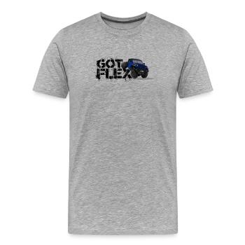 GOT FLEX - SUV - Off Road / Blue - Men's Premium Organic T-Shirt - heather grey - Front - Damien (186cm)