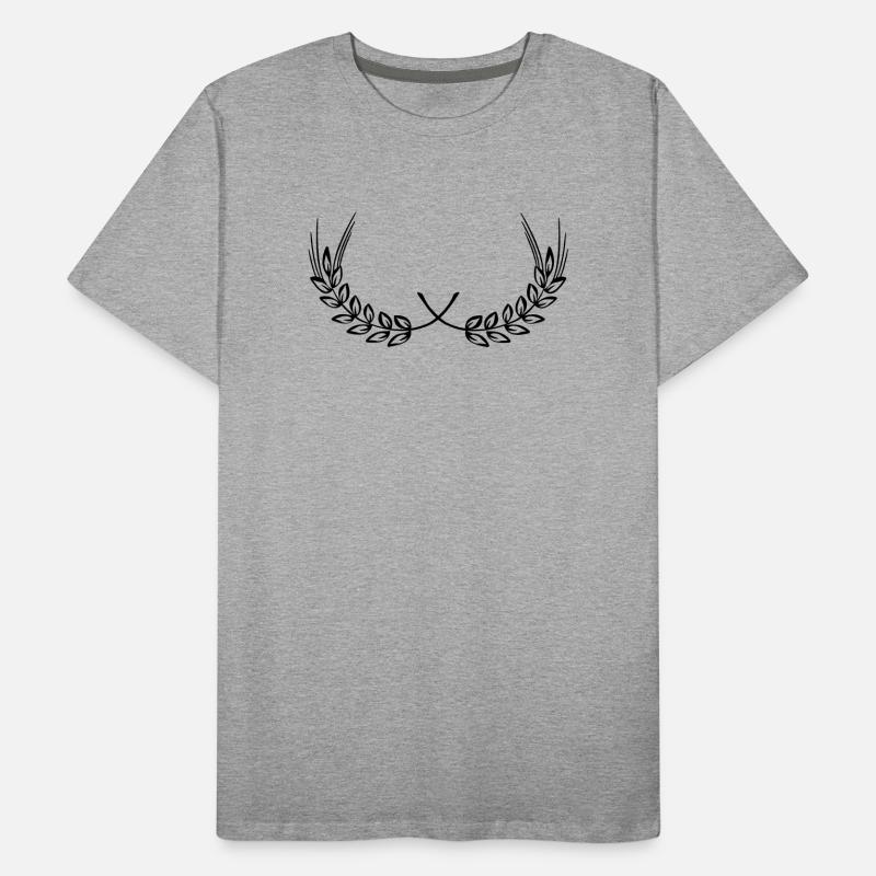Corn grain wheat decoration Men's Premium Organic T-Shirt