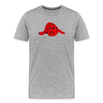 Labrador - Men's Premium Organic T-Shirt - heather grey - Front - Damien (186cm)