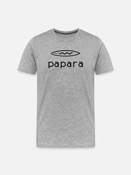 Papara Tahiti Surf Spot - Men's Premium Organic T-Shirt - heather grey