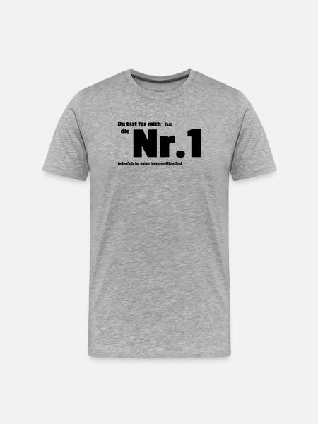 Numéro un - T-shirt bio Premium Homme - gris chiné