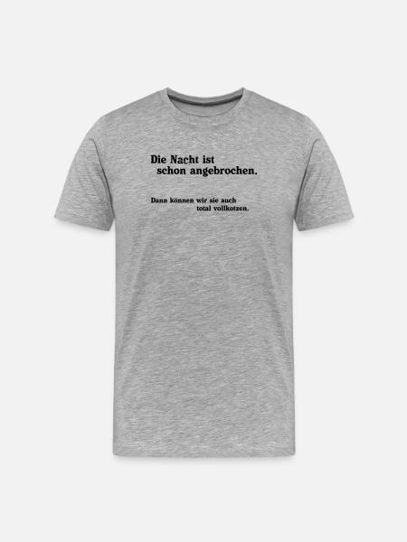 Night has fallen - Men's Premium Organic T-Shirt - heather grey
