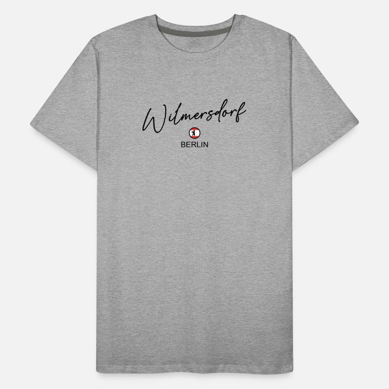 Wilmersdorf - Drapeau de Berlin - Ours de Berlin T-shirt bio Premium Homme