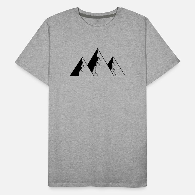 Berge Männer Premium Bio T-Shirt