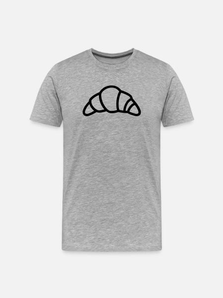 crescent - Men's Premium Organic T-Shirt - heather grey