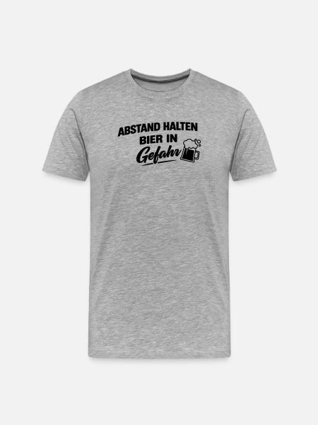 Beer in danger - Men's Premium Organic T-Shirt - heather grey