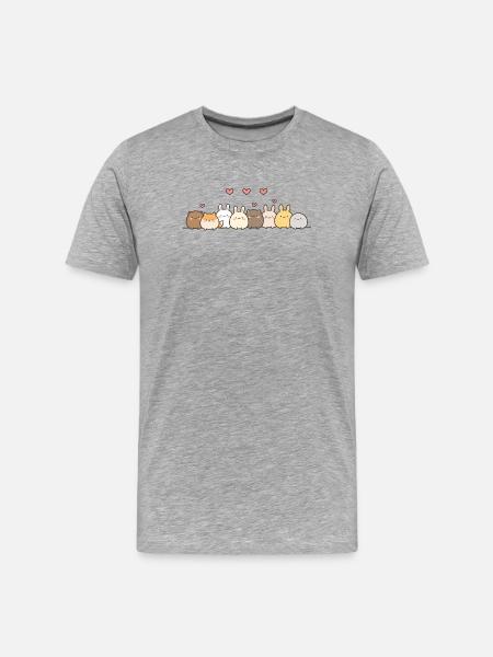 FunnyBunny - Men's Premium Organic T-Shirt - heather grey