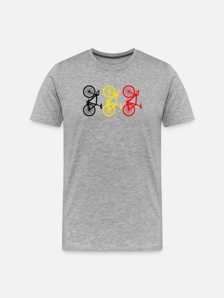 Cycling Belgium - T-shirt bio Premium Homme - gris chiné