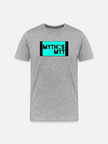 Mythos Myth Globe - Men's Premium Organic T-Shirt - heather grey