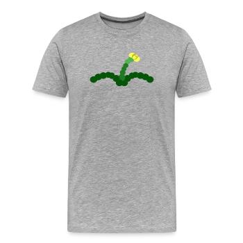 Pissenlit - T-shirt bio Premium Homme - gris chiné - Devant - Damien (186cm)