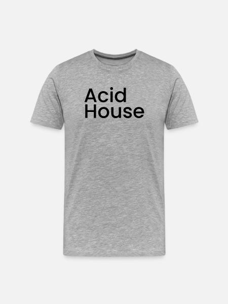 Acid Haus - Männer Premium Bio T-Shirt - Grau meliert