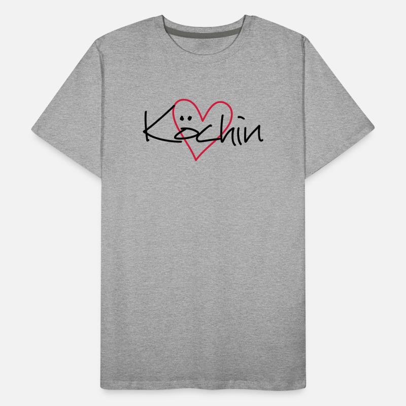 Cook heart hobby chef kitchen gift idea Men's Premium Organic T-Shirt