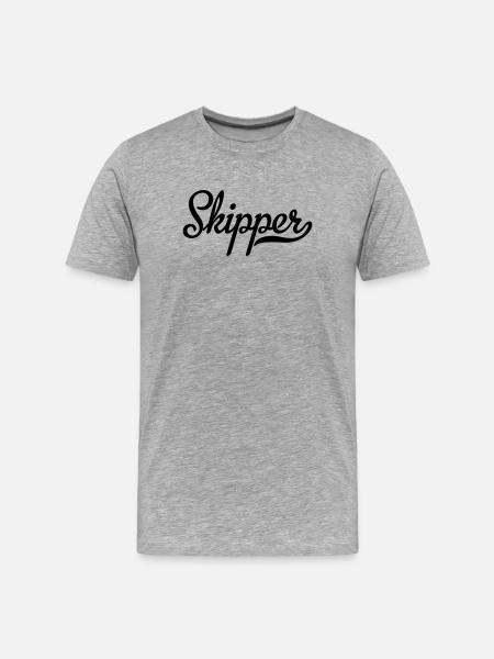 6061912 122177315 skipper - Men's Premium Organic T-Shirt - heather grey