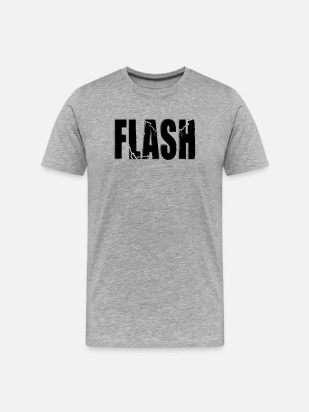 FLASH CLAIM with flash - Men's Premium Organic T-Shirt - heather grey