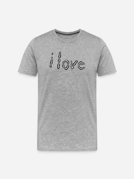 J’aime - T-shirt bio Premium Homme - gris chiné