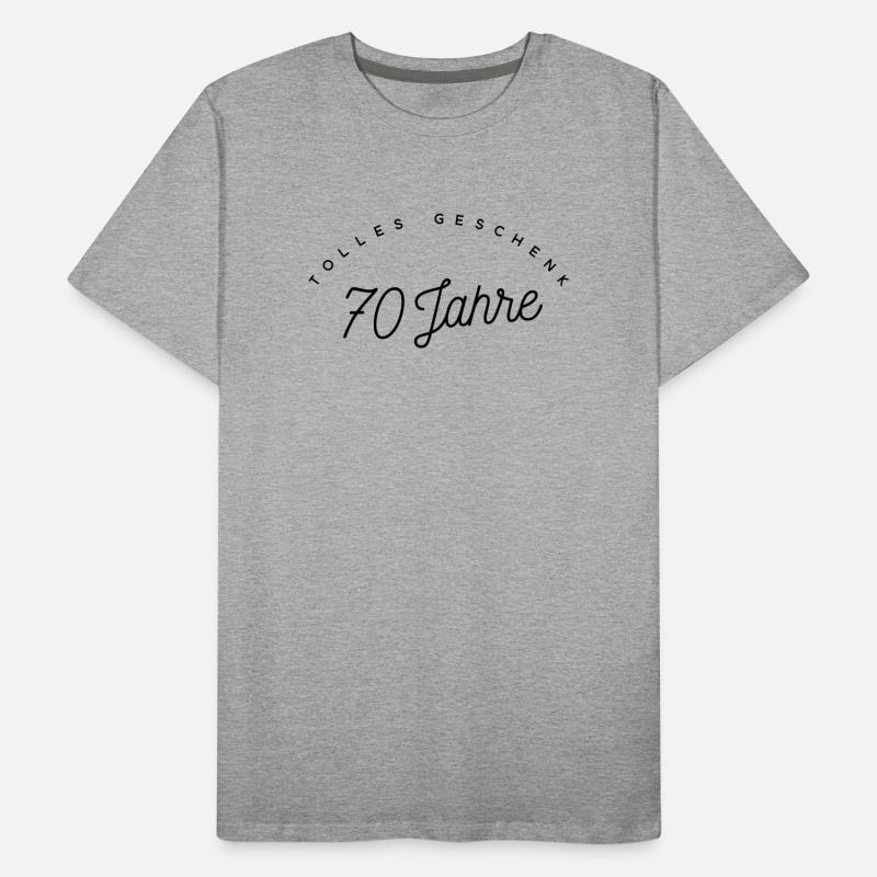 Tolles Geschenk 70 Jahre Männer Premium Bio T-Shirt