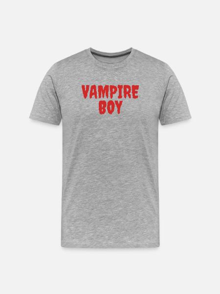Vampyr Dreng Teenager T-Shirt Design - Herre Premium T-shirt økologisk - grå meleret