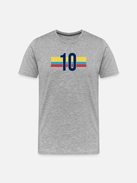Sportswoman Number 10 - Men's Premium Organic T-Shirt - heather grey