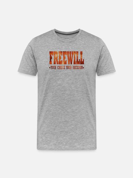 FreeWill - Men's Premium Organic T-Shirt - heather grey