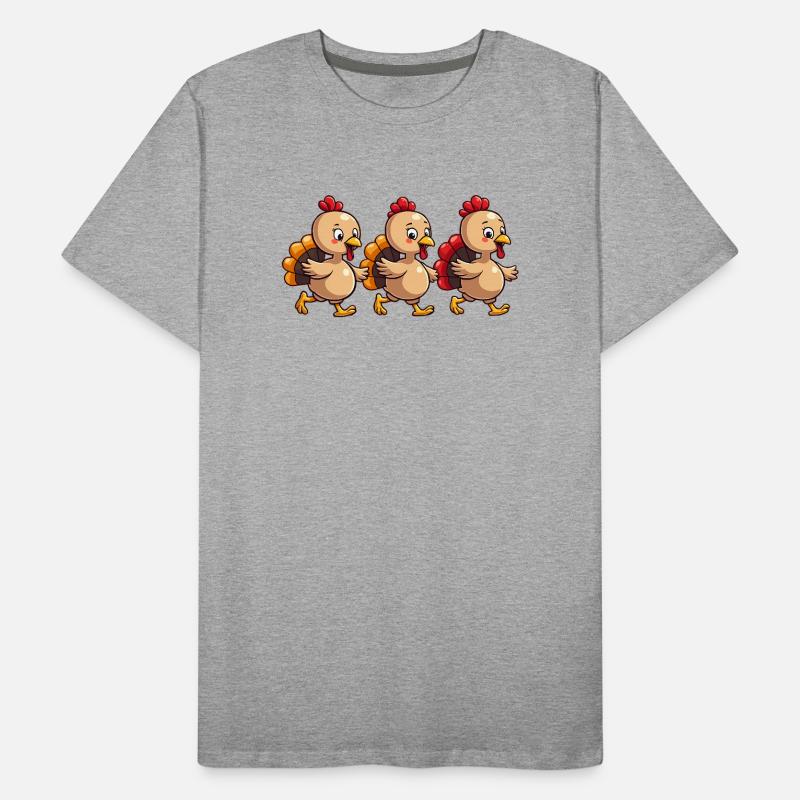 Bébé dinde de Thanksgiving T-shirt bio Premium Homme