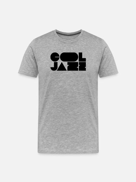 Bold cool jazz logo design - Men's Premium Organic T-Shirt - heather grey