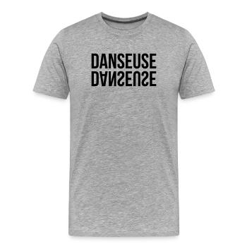 Dancer - Dance - Men's Premium Organic T-Shirt - heather grey - Front - Damien (186cm)