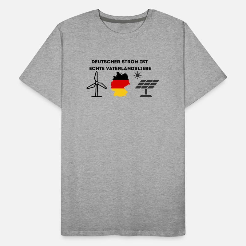 Deutscher Strom Vaterlandsliebe Männer Premium Bio T-Shirt
