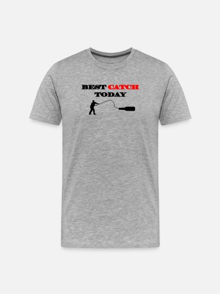 Best Catch Today - Men's Premium Organic T-Shirt - heather grey