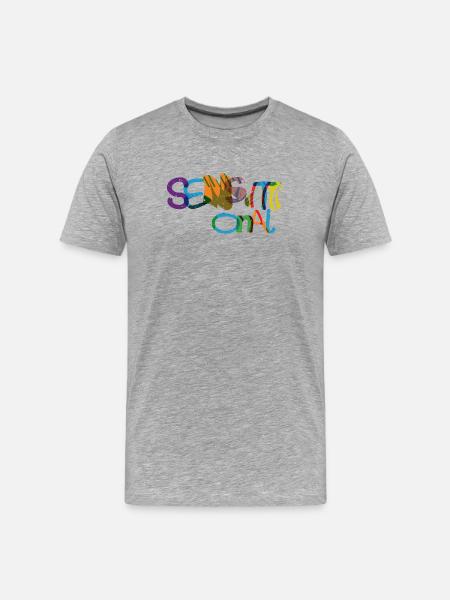 Sensationell wundervoll - Männer Premium Bio T-Shirt - Grau meliert