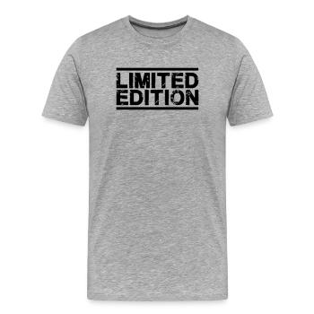 Édition limitée - T-shirt bio Premium Homme - gris chiné - Devant - Damien (186cm)